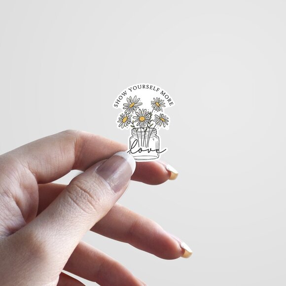 3pc - "Show Yourself More Love" Sticker Pack – Water Bottle, Tumbler, Laptop - Picture 3 of 7